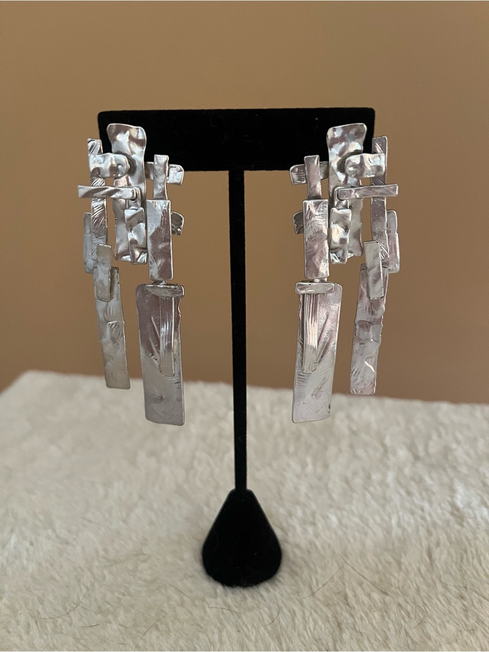 Vintage Kendra Scott Holland Silver Statement Earrings